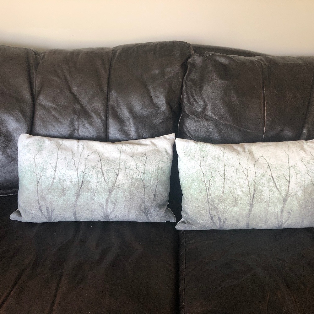 Pair of Bouclair accent pillows